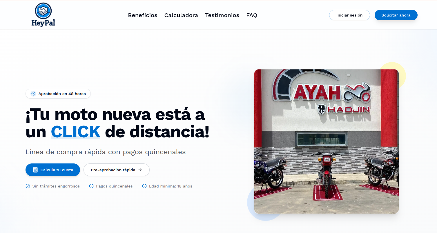 HeyPal: Plataforma de lineas de compra